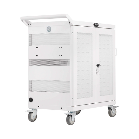 Tripp Lite Safe-IT Multi-Device UV Charging Cart, Hospital-Grade, 32 USB Ports, White — Being Shipped