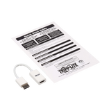 Tripp Lite DisplayPort to HDMI Active Adapter (M/F), 4K 60Hz, HDR, DP 1.2, HDCP 2.2, White, 6 in. — Being Shipped