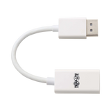 Tripp Lite DisplayPort to HDMI Active Adapter (M/F), 4K 60Hz, HDR, DP 1.2, HDCP 2.2, White, 6 in. — Being Shipped