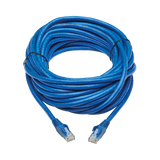 Tripp Lite Cat6 Gigabit Snagless Molded UTP Ethernet Cable (RJ45 M/M), PoE, CMR-LP, Blue, 30 ft. (9.14 m), TAA — Being Shipped