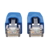 Tripp Lite Cat6a 10G Snagless F/UTP Ethernet Cable (RJ45 M/M), PoE, CMR-LP, Blue, 3 ft. (0.91 m), TAA — Being Shipped