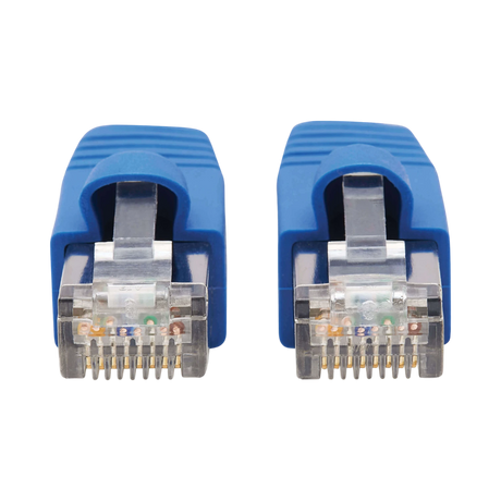 Tripp Lite Cat6a 10G Snagless F/UTP Ethernet Cable (RJ45 M/M), PoE, CMR-LP, Blue, 3 ft. (0.91 m), TAA — Being Shipped