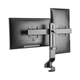 Tripp Lite Dual-Display Monitor Arm with Desk Clamp and Grommet, Height Adjustable, 17" to 27" Monitors — Being Shipped