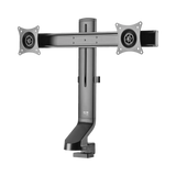Tripp Lite Dual-Display Monitor Arm with Desk Clamp and Grommet, Height Adjustable, 17" to 27" Monitors — Being Shipped