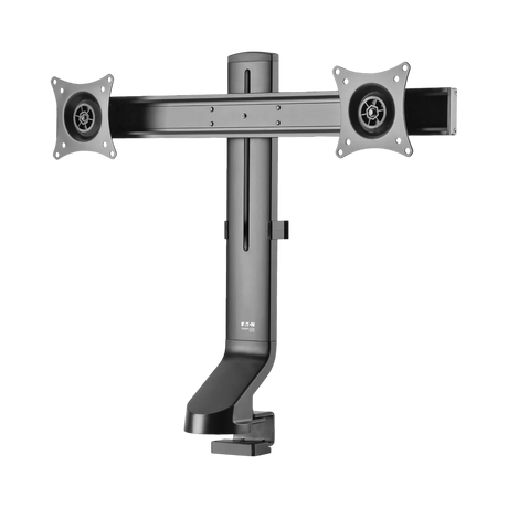 Tripp Lite Dual-Display Monitor Arm with Desk Clamp and Grommet, Height Adjustable, 17" to 27" Monitors — Being Shipped