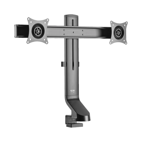 Tripp Lite Dual-Display Monitor Arm with Desk Clamp and Grommet, Height Adjustable, 17" to 27" Monitors — Being Shipped