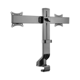 Tripp Lite Dual-Display Monitor Arm with Desk Clamp and Grommet, Height Adjustable, 17" to 27" Monitors — Being Shipped