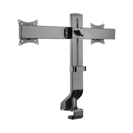 Tripp Lite Dual-Display Monitor Arm with Desk Clamp and Grommet, Height Adjustable, 17" to 27" Monitors — Being Shipped