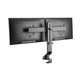 Tripp Lite Dual-Display Monitor Arm with Desk Clamp and Grommet, Height Adjustable, 17" to 27" Monitors — Being Shipped