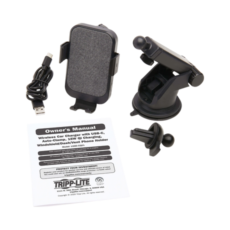 Tripp Lite 15W Fast Charging Wireless Car Charger — Being Shipped