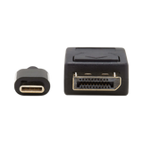 Tripp Lite USB-C to DisplayPort Bi-Directional Active Adapter Cable (M/M), 4K 60 Hz, HDR, Locking DP Connector, 6 ft. (1.8 m) — Being Shipped