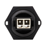 Tripp Lite Rigid Industrial IP68 Duplex Multimode Fiber Coupler (LC/LC) with Dust Cap, 10G Ethernet, TAA — Being Shipped