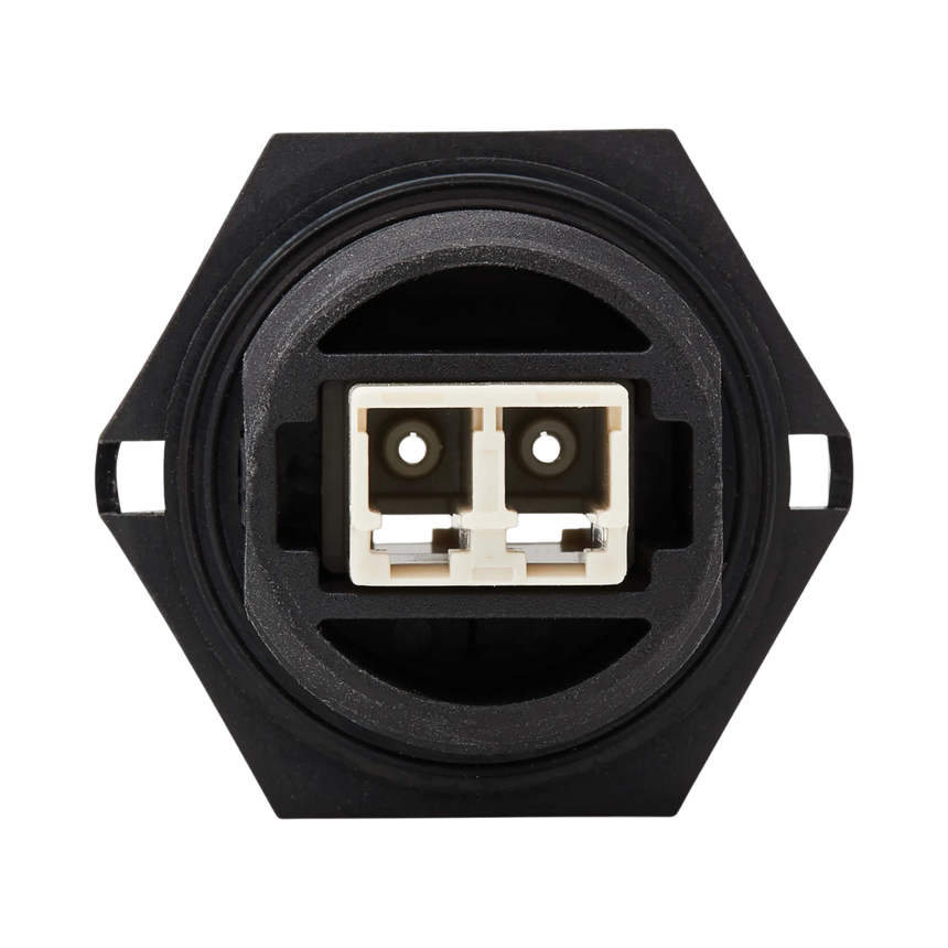 Tripp Lite Rigid Industrial IP68 Duplex Multimode Fiber Coupler (LC/LC) with Dust Cap, 10G Ethernet, TAA — Being Shipped