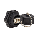 Tripp Lite Rigid Industrial IP68 Duplex Multimode Fiber Coupler (LC/LC) with Dust Cap, 10G Ethernet, TAA — Being Shipped