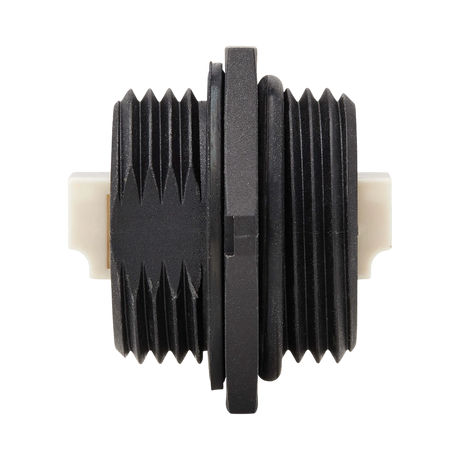 Tripp Lite Rigid Industrial IP68 Duplex Multimode Fiber Coupler (LC/LC) with Dust Cap, 10G Ethernet, TAA — Being Shipped