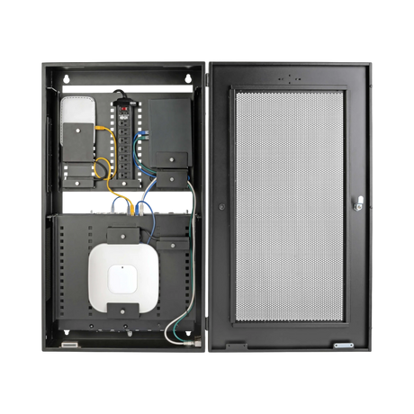 Tripp Lite SmartRack 5U Low-Profile Vertical-Mount Switch-Depth Wall-Mount Structured Wiring Enclosure, Adjustable Equipment Brackets — Being Shipped