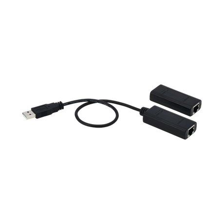 Tripp Lite 1-Port USB over Cat5/Cat6 Extender Kit with Power over Cable, USB 2.0, Up to 164.04 ft. (50M), Black, TAA — Being Shipped