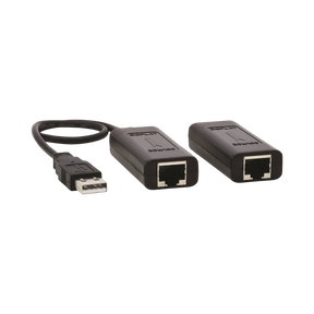 Tripp Lite 1-Port USB over Cat5/Cat6 Extender Kit with Power over Cable, USB 2.0, Up to 164.04 ft. (50M), Black, TAA — Being Shipped