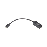 Tripp Lite USB-C to HDMI Active Adapter Cable (M/F), 4K 60 Hz, HDR, 4:4:4, DP 1.2 Alt Mode, HDCP 2.2, Black, 6 in. (15.2 cm) — Being Shipped