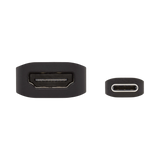 Tripp Lite USB-C to HDMI Active Adapter Cable (M/F), 4K 60 Hz, HDR, 4:4:4, DP 1.2 Alt Mode, HDCP 2.2, Black, 6 in. (15.2 cm) — Being Shipped
