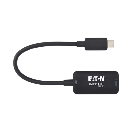 Tripp Lite USB-C to HDMI Active Adapter Cable (M/F), 4K 60 Hz, HDR, Black, 6 in. (15.2 cm) — Being Shipped