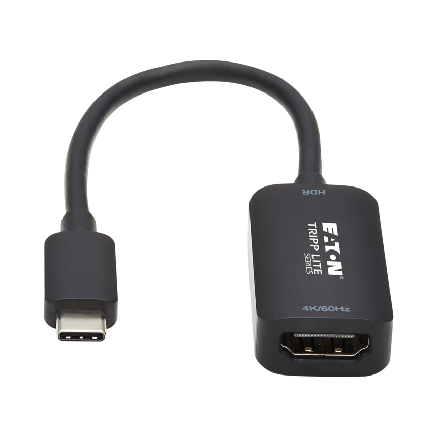 Tripp Lite USB-C to HDMI Active Adapter Cable (M/F), 4K 60 Hz, HDR, Black, 6 in. (15.2 cm) — Being Shipped