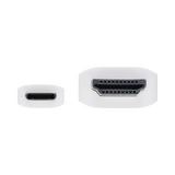 Tripp Lite USB-C to HDMI Adapter Cable (M/M), 4K, 4:4:4, Thunderbolt 3 Compatible, White, 3 ft. (0.9 m) — Being Shipped