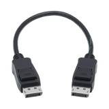 Tripp Lite DisplayPort 1.4 Cable with Latching Connectors, 8K (M/M), Black, 1 ft. (0.31 m) — Being Shipped
