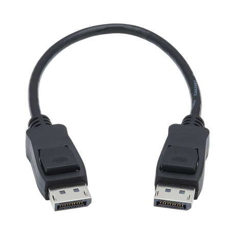 Tripp Lite DisplayPort 1.4 Cable with Latching Connectors, 8K (M/M), Black, 1 ft. (0.31 m) — Being Shipped