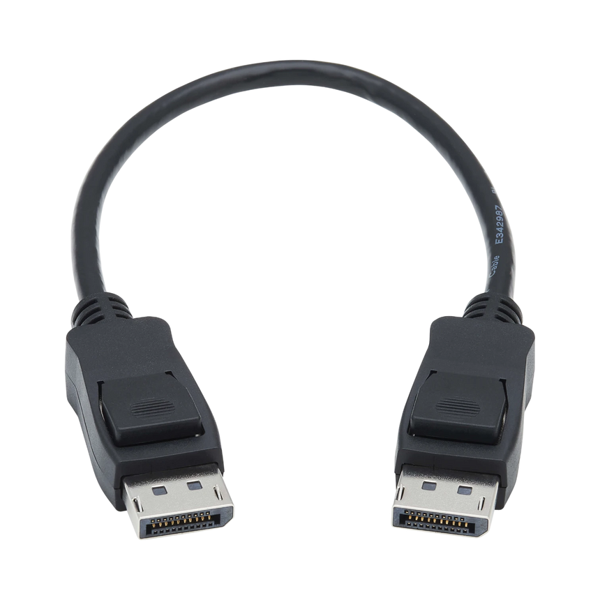 Tripp Lite DisplayPort 1.4 Cable with Latching Connectors, 8K (M/M), Black, 1 ft. (0.31 m) — Being Shipped