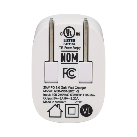 Tripp Lite Compact 20W USB-C Wall Charger (White) — Being Shipped