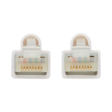 Tripp Lite Safe-IT Cat6a 10G Snagless Antibacterial S/FTP Ethernet Cable (RJ45 M/M), PoE, White, 7 ft. (2.13 m), TAA — Being Shipped