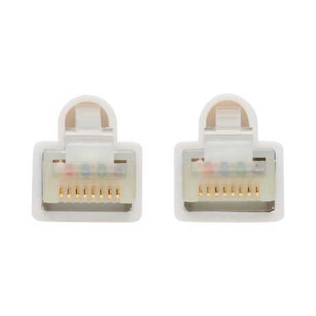 Tripp Lite Safe-IT Cat6a 10G Snagless Antibacterial S/FTP Ethernet Cable (RJ45 M/M), PoE, White, 7 ft. (2.13 m), TAA — Being Shipped