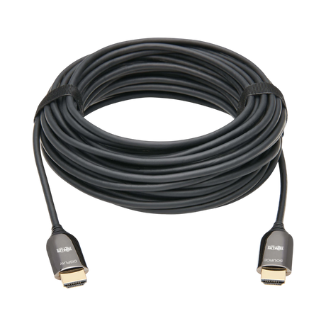 Tripp Lite 8K HDMI Plenum-Rated Fiber Active Optical Cable (AOC), 8K UHD @ 60 Hz, HDR, M/M, Black, 10 m (33 ft.) — Being Shipped