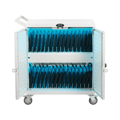 Tripp Lite Safe-IT Multi-Device UV Charging Cart, Hospital-Grade, 32 USB Ports, White — Being Shipped