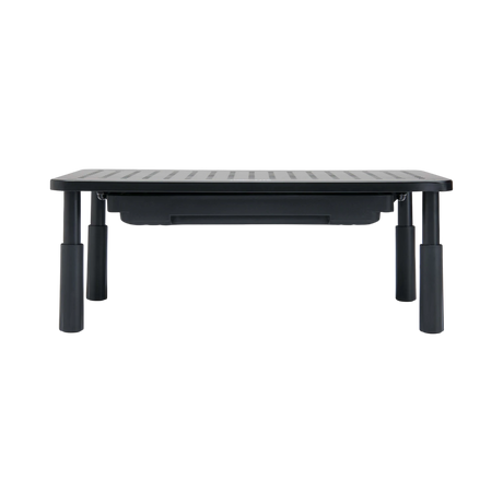 Tripp Lite Monitor Riser for Desk, 15 x 9 in. Height Adjustable, Storage Drawer, Metal, Black — Being Shipped