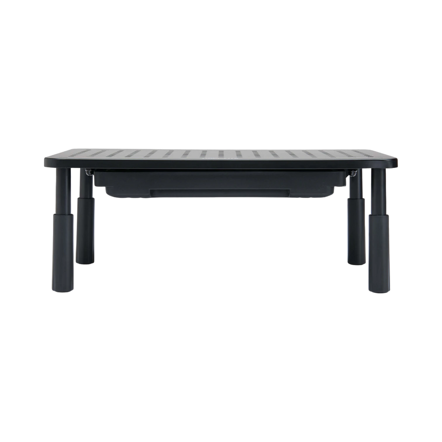 Tripp Lite Monitor Riser for Desk, 15 x 9 in. Height Adjustable, Storage Drawer, Metal, Black — Being Shipped