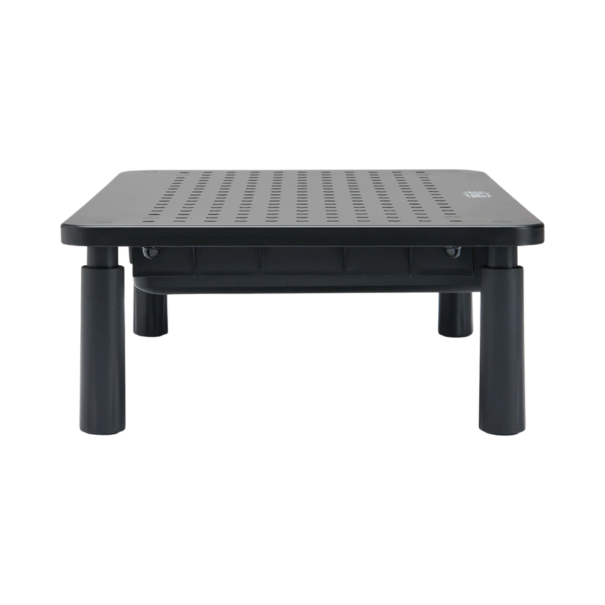 Tripp Lite Monitor Riser for Desk, 15 x 9 in. Height Adjustable, Storage Drawer, Metal, Black — Being Shipped