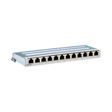 Tripp Lite Cat6a STP Patch Panel, 12 Ports, DIN Rail or Wall Mount, TAA — Being Shipped