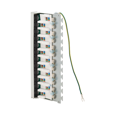 Tripp Lite Cat6a STP Patch Panel, 12 Ports, DIN Rail or Wall Mount, TAA — Being Shipped