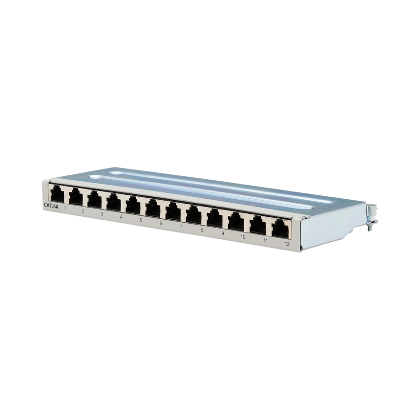 Tripp Lite Cat6a STP Patch Panel, 12 Ports, DIN Rail or Wall Mount, TAA — Being Shipped