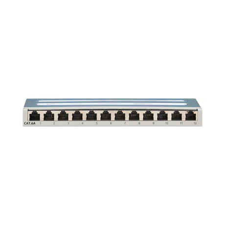 Tripp Lite Cat6a STP Patch Panel, 12 Ports, DIN Rail or Wall Mount, TAA — Being Shipped