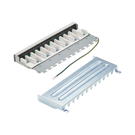 Tripp Lite Cat6a STP Patch Panel, 12 Ports, DIN Rail or Wall Mount, TAA — Being Shipped