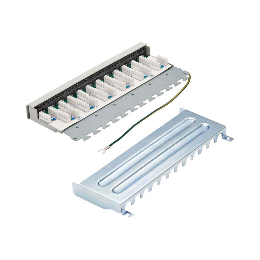 Tripp Lite Cat6a STP Patch Panel, 12 Ports, DIN Rail or Wall Mount, TAA — Being Shipped