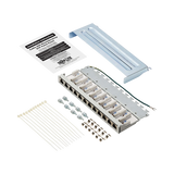 Tripp Lite Cat6a STP Patch Panel, 12 Ports, DIN Rail or Wall Mount, TAA — Being Shipped