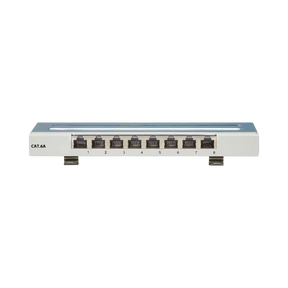 Tripp Lite Cat6a STP Patch Panel, 8 Ports, DIN Rail or Wall Mount, TAA — Being Shipped