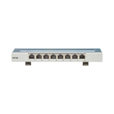 Tripp Lite Cat6a STP Patch Panel, 8 Ports, DIN Rail or Wall Mount, TAA — Being Shipped