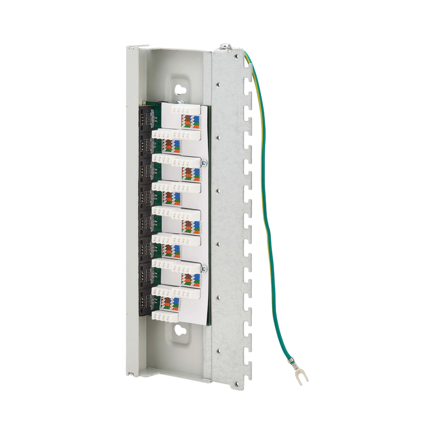 Tripp Lite Cat6a STP Patch Panel, 8 Ports, DIN Rail or Wall Mount, TAA — Being Shipped