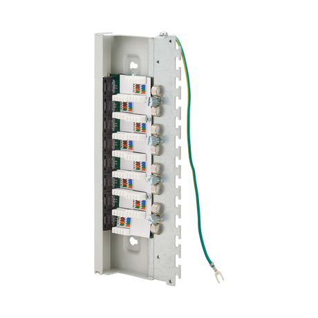 Tripp Lite Cat6a STP Patch Panel, 8 Ports, DIN Rail or Wall Mount, TAA — Being Shipped