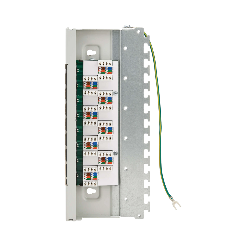 Tripp Lite Cat6a STP Patch Panel, 8 Ports, DIN Rail or Wall Mount, TAA — Being Shipped